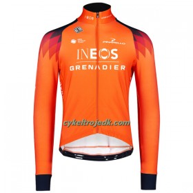 Cykeltrøje Langærmet 2023 INEOS Grenadiers Orange Mørkeblå